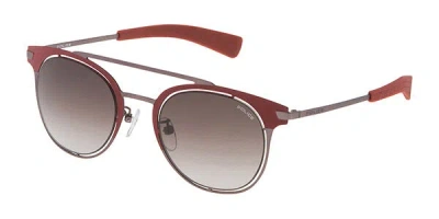 Police Spl158 Offside 6 0c86 Men's Sunglasses Brown Size 49