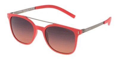 Police Spl169 Wager 1 Polarized 7fzp Men's Sunglasses Red Size 52
