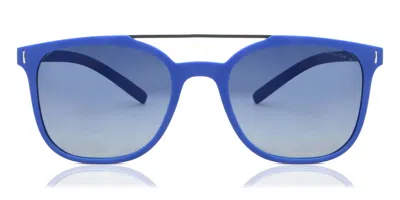 Police Spl169 Wager 1 Polarized J15p Men's Sunglasses Blue Size 52