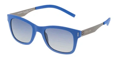 Police Spl170 Wager 2 Polarized J15p Men's Sunglasses Blue Size 50