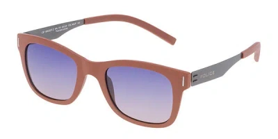 Police Spl170 Wager 2 Polarized Nkjp Men's Sunglasses Brown Size 50
