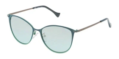 Police Spl190 Rival 10 Kb1x Women's Sunglasses Green Size 54