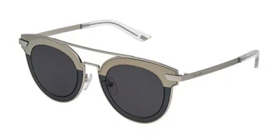 Police Spl349 Halo 2 0581 Men's Sunglasses Grey Size 47 In Gray