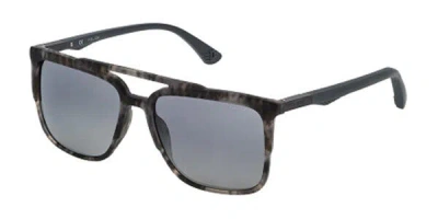 Police Spl363 6k3x Men's Sunglasses Tortoiseshell Size 56 In Brown