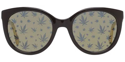 Police Spl408e 6xkl Men's Sunglasses Brown Size 54