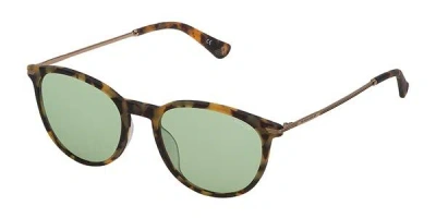 Police Spl474 Highway 5 742m Women's Sunglasses Tortoiseshell Size 52 In Brown