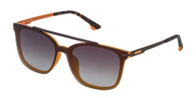 Police Spl528 Idol 3 9uxm Men's Sunglasses Orange Size 99