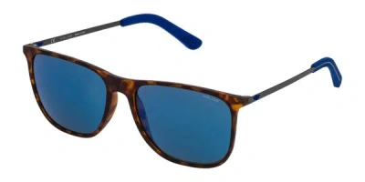 Police Spl567 Edge 5 7veb Men's Sunglasses Tortoiseshell Size 57 In Brown