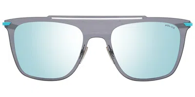 Police Spl581 Drop 1 Sg1x Men's Sunglasses Grey Size 52 In Gray