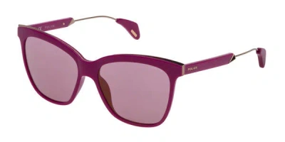 Police Spl621 Affair 2 Z05g Women's Sunglasses Red Size 56