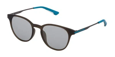 Police Spl718 Summertime 1 Polarized W45m Men's Sunglasses Brown Size 52