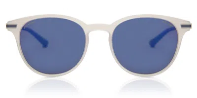 Police Spl718 Summertime 1 Polarized Z69p Men's Sunglasses White Size 52 In Neutral