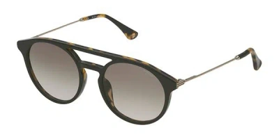 Police Spl722 Clint 1 06e3 Men's Sunglasses Tortoiseshell Size 53 In Brown