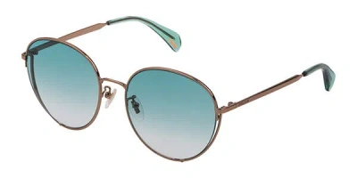 Police Spl834 Fox 1 08ff Women's Sunglasses Gold Size 56