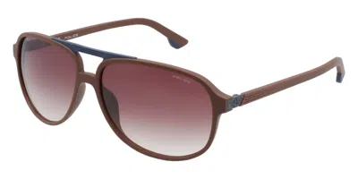 Police Spl962 05az Occhiali Da Sole Marroni Per Uomo In Blue