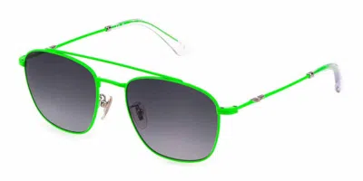 Police Spl996 Origins Lite 2 08dz Men's Sunglasses Green Size 55 In Multi