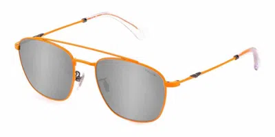 Police Spl996 Origins Lite 2 5ajx Men's Sunglasses Orange Size 55