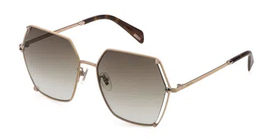 Police Spld31 0f72 Men's Sunglasses Rose-gold Size 56