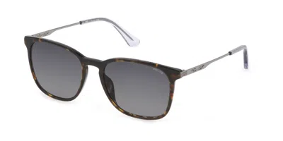 Police Spld47 0752 Men's Sunglasses Tortoiseshell Size 55 In Brown