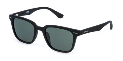 Police Sple01 Gator 1 U28q Occhiali Da Sole Neri Per Uomo In Black