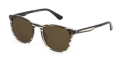 Police Splf18e 6bzp Men's Sunglasses Grey Size 53