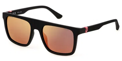 Police Splf61 Beyond Lite 2 U28r Men's Sunglasses Black Size 55