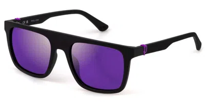 Police Splf61 Beyond Lite 2 U28w Men's Sunglasses Black Size 55