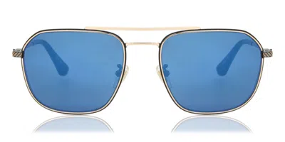 Police Splf64 Octane 1 300b Men's Sunglasses Gold Size 60 In Multi