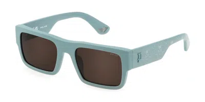 Police Spll12 Goth 1 0m81 Men's Sunglasses Blue Size 54