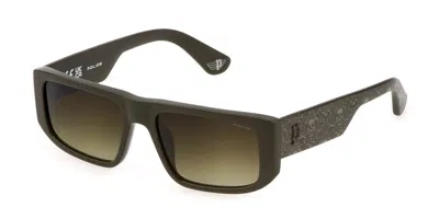 Police Spll13 Goth 2 073m Men's Sunglasses Green Size 55