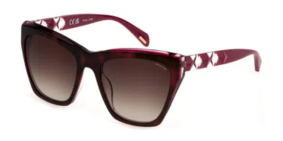 Police Spll36 Hedron 2 0ahl Women's Sunglasses Tortoiseshell Size 54