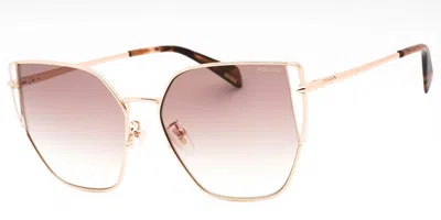 Police Spll38m 08fc Women's Sunglasses Gold Size 57 In Brown