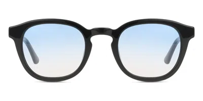 Police Spll82 Origins 60 0700 Men's Sunglasses Black Size 50 In Blue