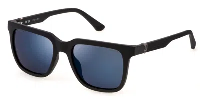 Police Spln34e Beyond Lite 6 Polarized V14p Men's Sunglasses Black Size 54