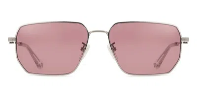 Police Spln40 Force 7 509y Men's Sunglasses Silver Size 57 In Gray