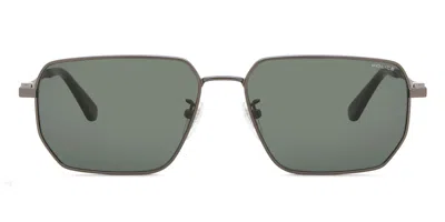 Police Spln40 Force 7 E56k Men's Sunglasses Silver Size 57 In Gray