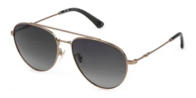 Police Splp20e Origins Lite 29 8ffp Men's Sunglasses Gold Size 57 In Brown