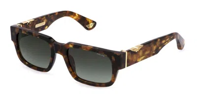 Police Splp24 Origins Maxi 1 0aer Men's Sunglasses Tortoiseshell Size 54 In Brown