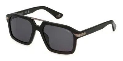 Police Splp28 Forty 1 0700 Men's Sunglasses Black Size 56