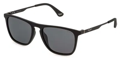 Police Splq80e Origins Lite 34 U28p Occhiali Da Sole Neri Per Uomo In Black