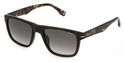 Police Splq83 Champ 14 06e4 Occhiali Da Sole Tartarugatishell Per Uomo In Brown