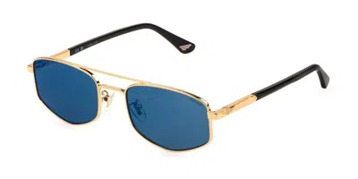 Police Splq84 New Crossroads 3 200b Occhiali Da Sole Oro Per Uomo In Gold