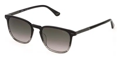 Police Splq86 New Crossroads 5 01ex Men's Sunglasses Grey Size 54 In Black