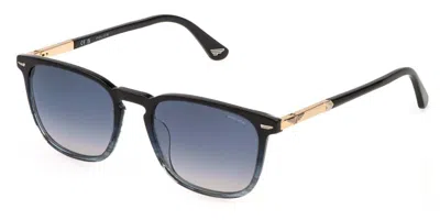 Police Splq86 New Crossroads 5 0gbl Men's Sunglasses Blue Size 54 In Black