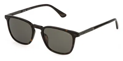Police Splq86 New Crossroads 5 722p Men's Sunglasses Tortoiseshell Size 54 In Black