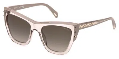 Police Splr24e Superstar 4 07t1 Occhiali Da Sole Marroni Per Donna