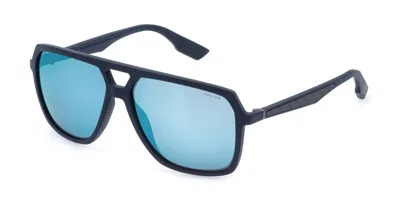 Police Splr50m Mercedes R22b Men's Sunglasses Blue Size 61