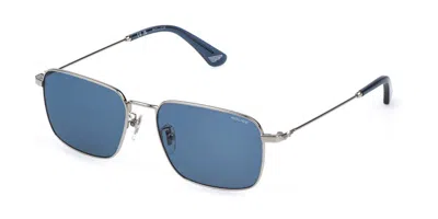 Police Splr73 Origins Lite 37 579y Occhiali Da Sole Argentati Per Uomo
