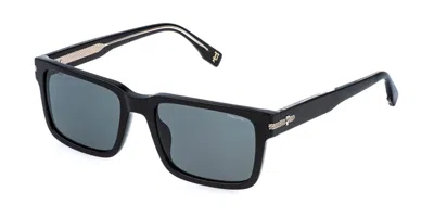 Police Splr75 Grind 2 700p Occhiali Da Sole Neri Per Uomo In Blue