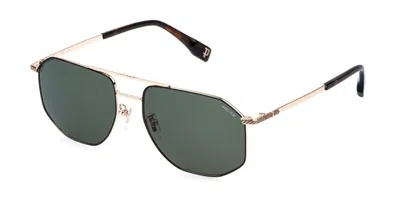 Police Splr76 Grind 3 0302 Occhiali Da Sole Neri Per Uomo In Green